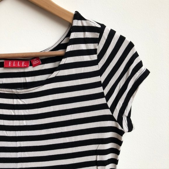 elle | peplum stripe blouse - Picture 3 of 4